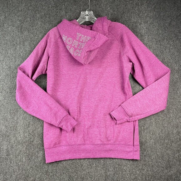 The North Face Pink Hooded Zip Up Sweatshirt Hoodie Small Jacket Activewear EUC - Picture 4 of 7